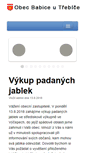 Mobile Screenshot of obecbabice.eu