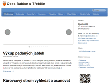 Tablet Screenshot of obecbabice.eu