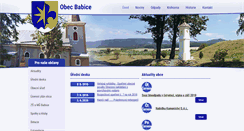 Desktop Screenshot of obecbabice.cz