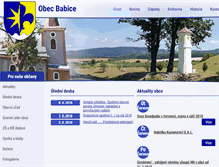 Tablet Screenshot of obecbabice.cz